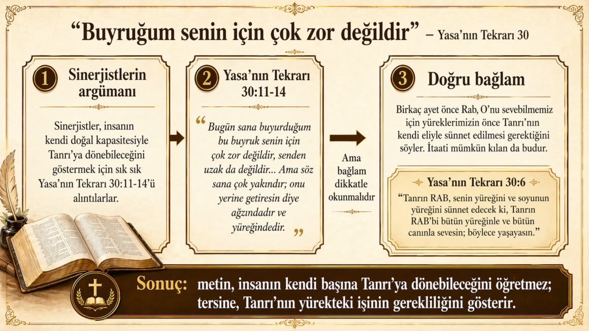 “Buyruğum senin için çok zor değildir” – Yasa’nın Tekrarı 30