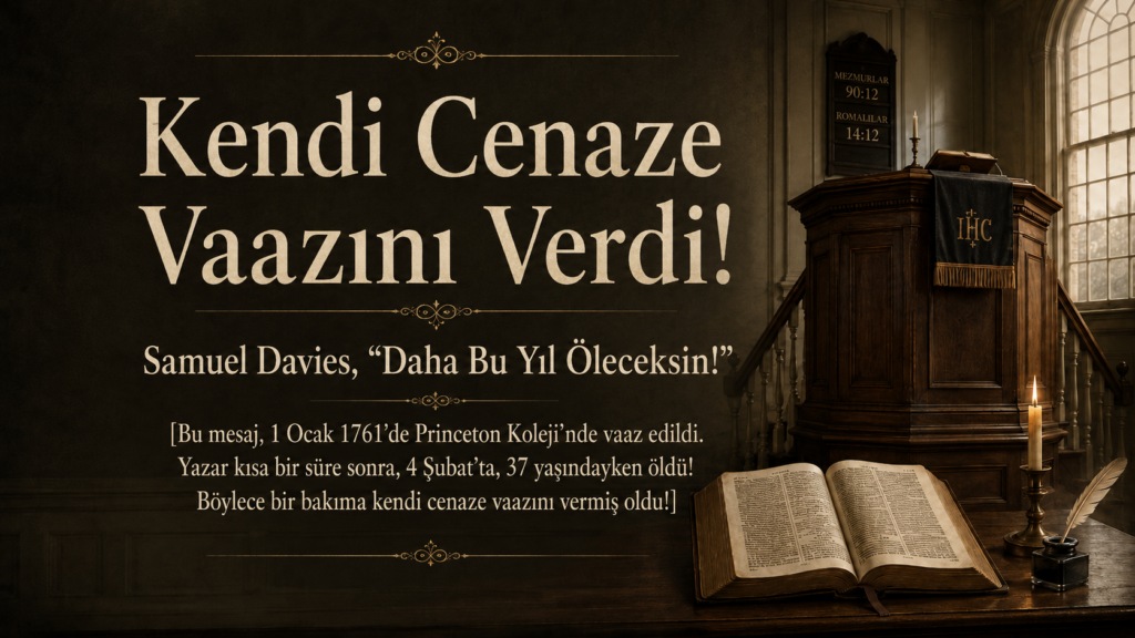 Kendi Cenaze Vaazını Verdi!