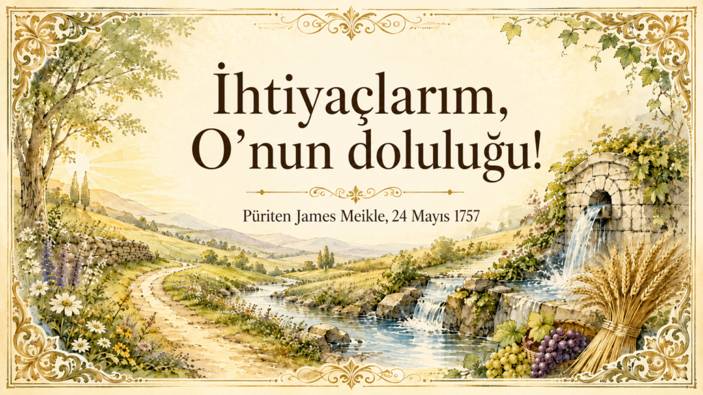 İhtiyaçlarım, O’nun doluluğu!