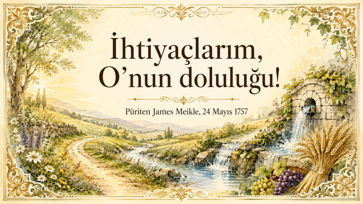 İhtiyaçlarım, O’nun doluluğu!