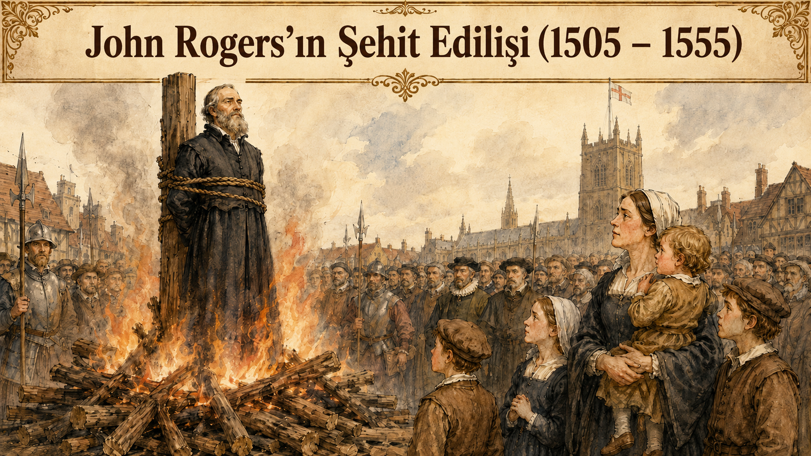 John Rogers’ın Şehit Edilişi (1505 – 1555)
