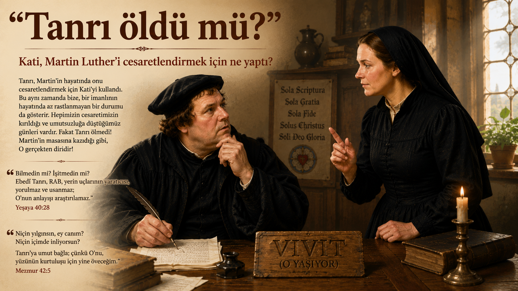 “Tanrı öldü mü?” — Kati, Martin Luther’i cesaretlendirmek için ne yaptı?